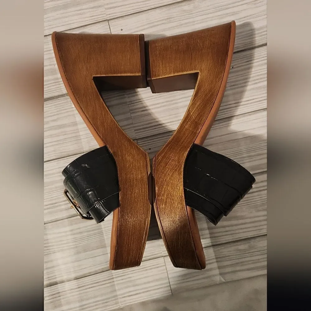 Vince Camuto high wooden
